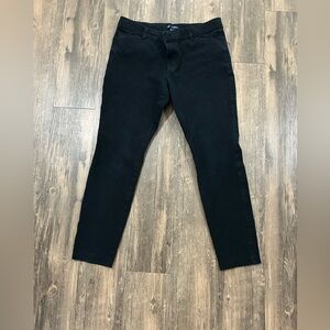 Gap Slim City Trousers Womens 10R Black Mid Rise Stretch‎ Chino Pants